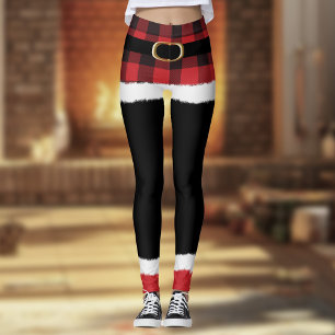 Den moderna jultomten Costume Cute Funny jul Leggings