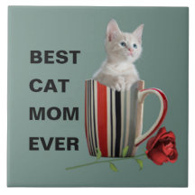 Den moderna kaffeblomman mugg i Mamma, bästa Kat