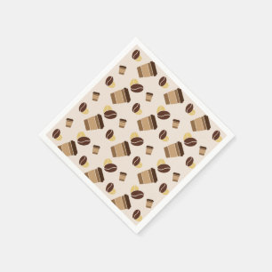 Den moderna kaffebutiken Café Cafe Barista Namn Pappersservett