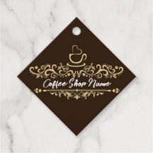 Den moderna kaffebutiken välkomnar namn