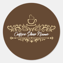 Den moderna kaffebutiken välkomnar namn