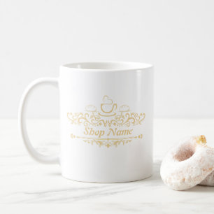 Den moderna kaffekaféet Bakery Välkommen anpassnin Kaffemugg