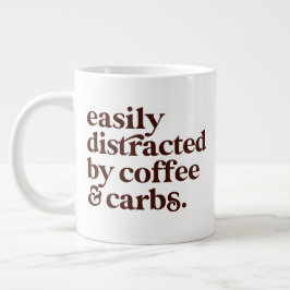 Den moderna kaffekassetten Älskare Carbs Älskare G Jumbo Mugg