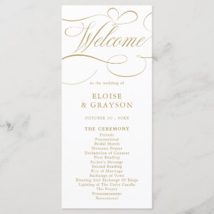 Den moderna kalligrafitidslinjen guld och vita brö program