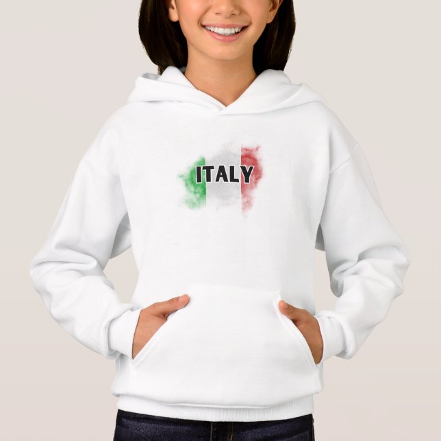 Den moderna Kärlek-Italien-Flagga Rom Souvenir T Shirt (Framsida)