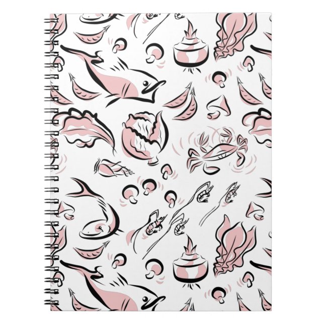 Den moderna kinesiska bärbara datorn Cuisine Bläck Anteckningsbok (Framsidan)