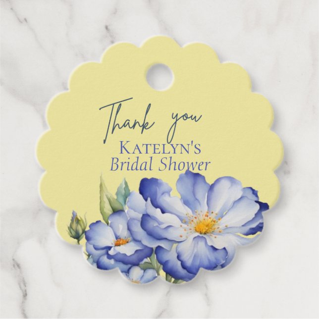 Den moderna kinesiska Blommigten Elegant High-Heel Gåvor Etiketter (Framsida)