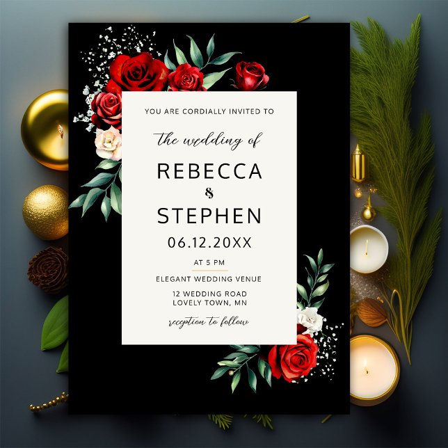 Den moderna klassiska Blommigten för utandning av  Inbjudningar (Skapare uppladdad)