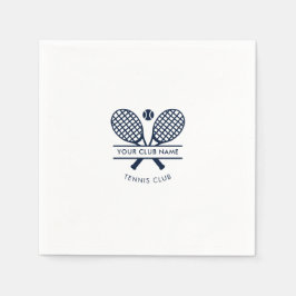 Den moderna Klubben Namn tennis Icons Navy Blue Lo Pappersservett