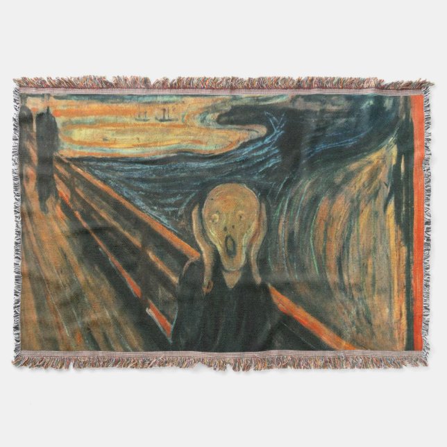 Den moderna konsten Skräm Edvard Munch Filt (Framsidan)