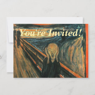 Den moderna konsten Skräm Edvard Munch Inbjudningar
