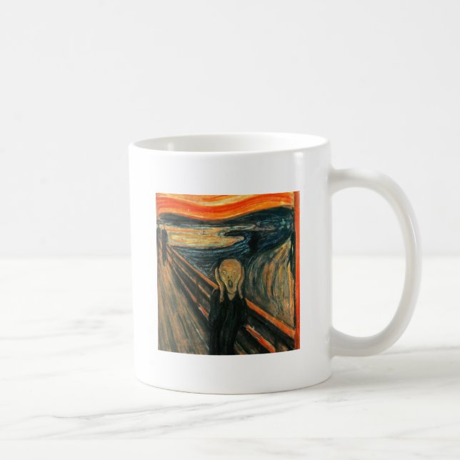 Den moderna konsten Skräm Edvard Munch Kaffemugg (Höger)