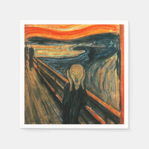 Den moderna konsten Skräm Edvard Munch Pappersservett