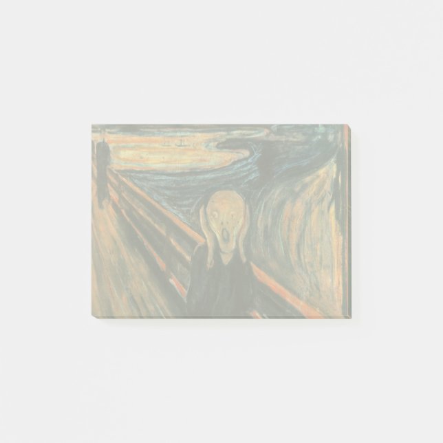 Den moderna konsten Skräm Edvard Munch Post-it Block (Framsida)