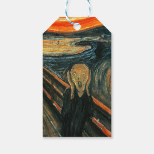 Den moderna konsten Skräm Edvard Munch Presentetikett