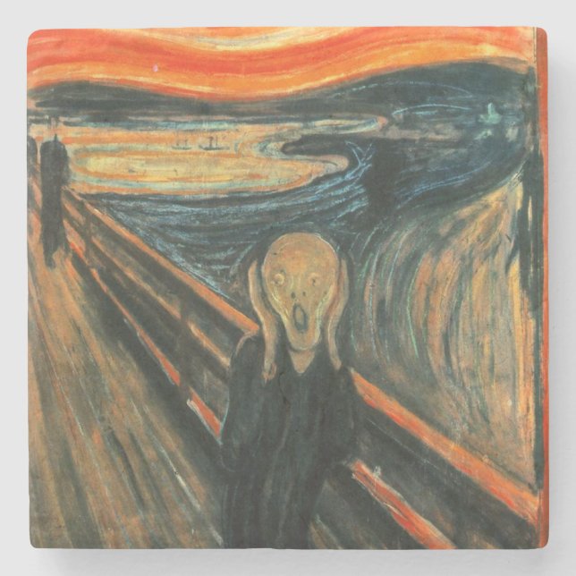 Den moderna konsten Skräm Edvard Munch Underlägg Sten (Framsidan)