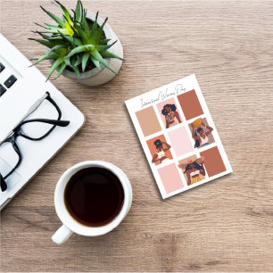 Den moderna konstnärliga kvinnodagen/den svarta må julkort