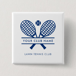 Den moderna Land Klubb Tennis Team Players Blue Sw Knapp