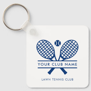 Den moderna Land Klubb Tennis Team Players Blue Sw Nyckelring