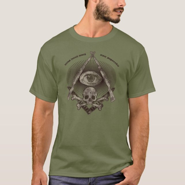 Den moderna ledar- masonen bedrövade M1 Garand & Tee Shirt (Framsida)