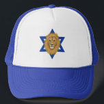 Den moderna Lejona av Judah I Star of David Israel Keps<br><div class="desc">Den här enkla,  moderna formen som gör det möjligt för er att visa ert stöd för Israel! En handmålad Lejon av Judah är brännpunkten,  över David stjärna. Originalteckningar skapat av Tracey Khalei/Orabella Prints.</div>