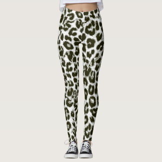 Den moderna leoparden flår mönster #12 leggings