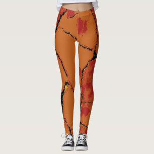 Den moderna leoparden flår mönster #8 leggings