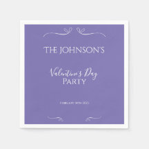 Den moderna Lila Valentines day Firande Party