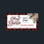 Den moderna logotypen God jul gräs cone blommigt Adressetikett<br><div class="desc">Modern skript röd God jul gräs blommigt. Modern och attraktiv professionell med contemporary pekdon. Lite elegans och stil. Anpassa med din inledande information om monogram,  namn och adress.</div>