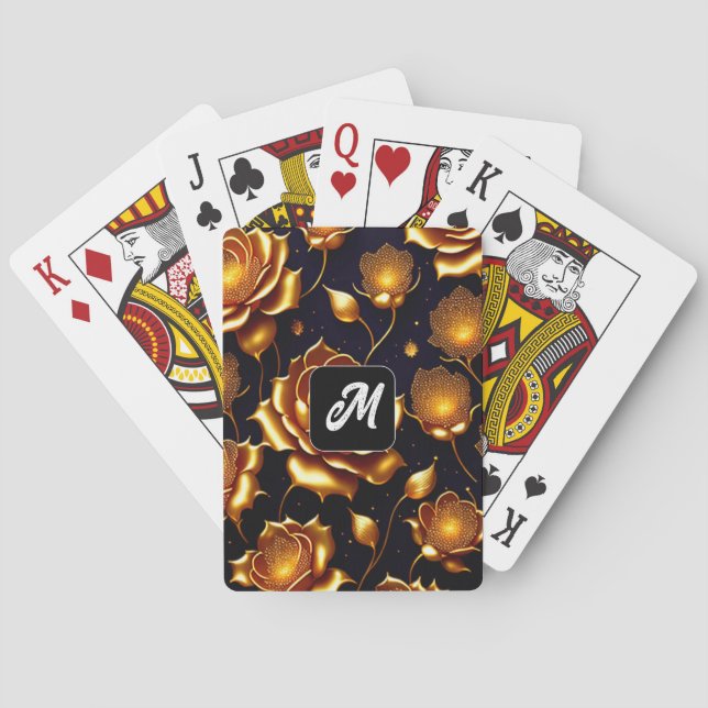 Den moderna lyxsamlingen Big Guld Ro Casinokort (Baksidan)