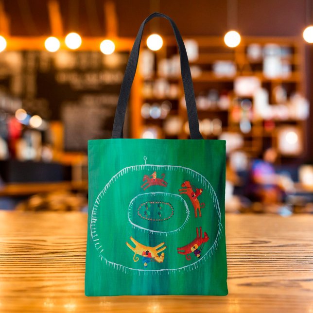 Den moderna målningen Horse Tävling Tygkasse (Skapare uppladdad)