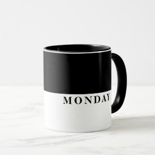 Den moderna Måndag svarten fodrar roligt Mugg