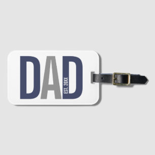 Den moderna marinblåa Personligen Pappa, etablerad Bagagebricka