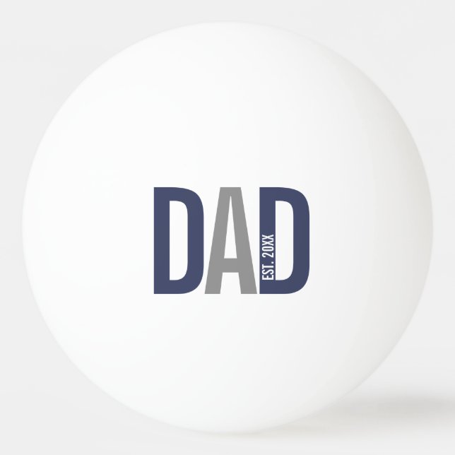 Den moderna marinblåa Personligen Pappa, etablerad Pingisboll (Framsidan)
