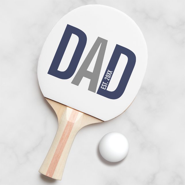 Den moderna marinblåa Personligen Pappa, etablerad Pingisracket (Skapare uppladdad)
