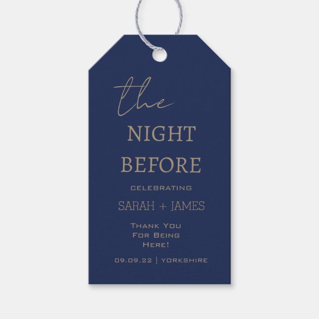 Den moderna marinen före Bröllop Tack Presentetikett (Framsidan)