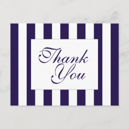 Den Moderna Marinstrimmiga Bröllopssamlingen Vykort