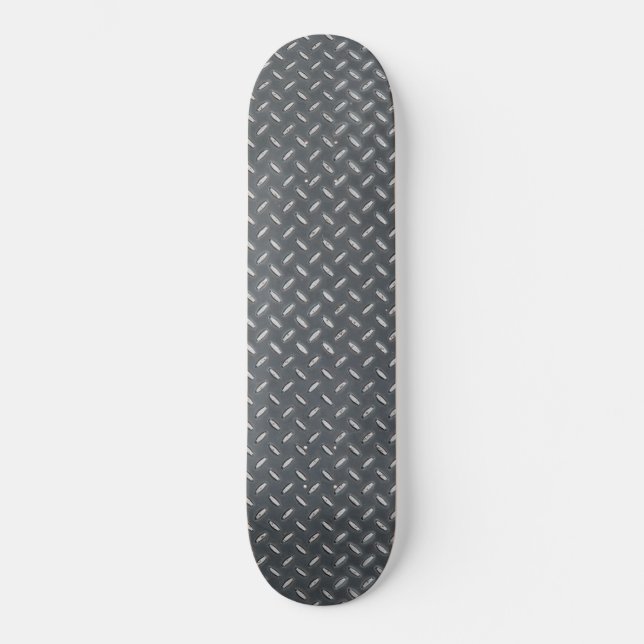 Den moderna metalldiamanten pläterar mini skateboard bräda 18,5 cm (Framsida)