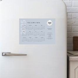 Den moderna minimala Bleken Blue Business Calendar
