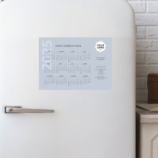 Den moderna minimala Bleken Blue Business Calendar