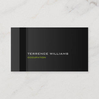 Den moderna minimala Grönten för visitkort, svart Visitkort