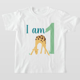 Den moderna minimala Gulten Giraffe T Shirt