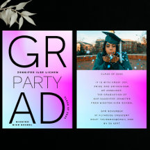 Den moderna minimala högskolan Grad Party Black Om