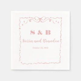 Den moderna minimalistiska Anpassningsbarna Ribbon Pappersservett