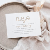 Den moderna minimalistiska babyduschen Baby-Q BBQ-