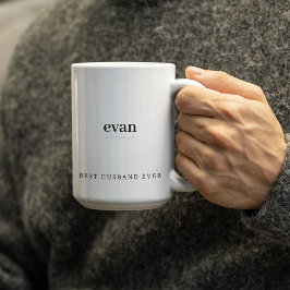 Den moderna minimalistiska bästa Make någonsin-Per Två-Tonad Mugg