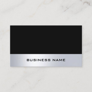 Den moderna minimalistiska Chicen i Black Silver P Visitkort