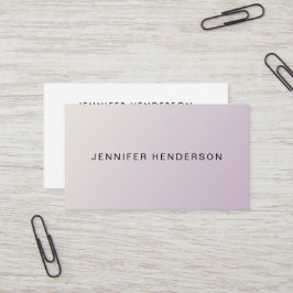 Den moderna minimalistiska eleganten mjuk rosa pro visitkort