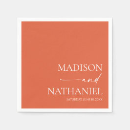 Den moderna minimalistiska Eleganten Verona Sunset Pappersservett