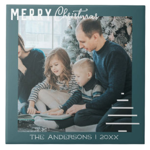 Den moderna minimalistiska God jul-Grönten Gräs Tr Kakelplatta